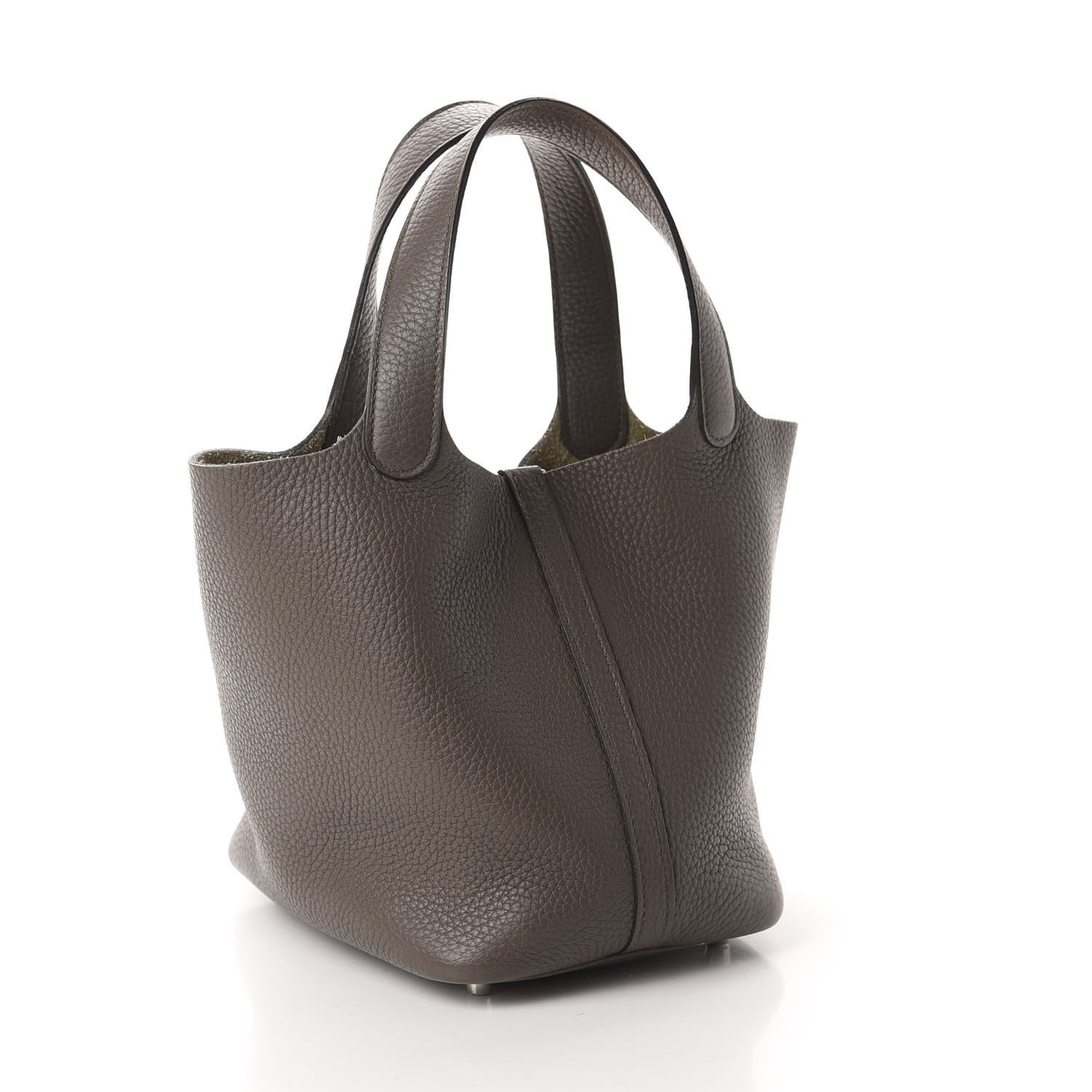 Taurillon Clemence Picotin Lock 18 PM Etain