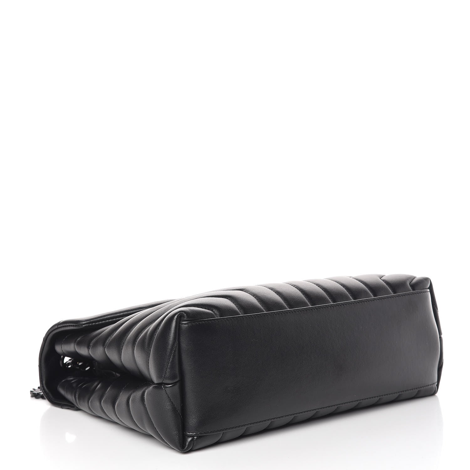 Saint Laurent Calfskin Y Quilted Monogram Medium Loulou Chain Satchel Black 4 of 15
