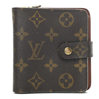 Louis Vuitton Monogram Compact Zippe Zipped Wallet 1 of 10