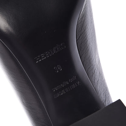 Hermes Goatskin Paradis Mules 39 Black 6 of 8