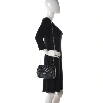 Chanel Aged Calfskin Quilted Express Zip Around Flap Black 2 of 11