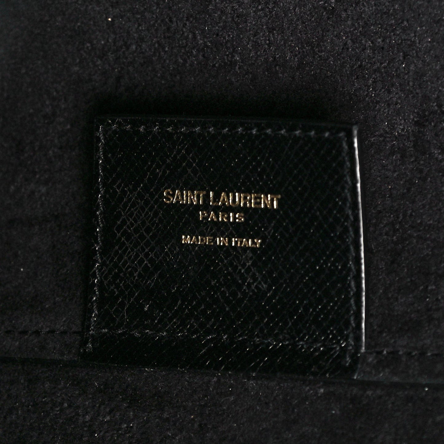 Grained Calfskin E/W Large Shopping Tote Black