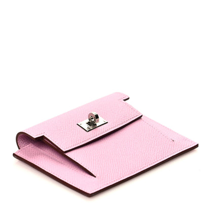 Hermes Epsom Kelly Pocket Compact Wallet Mauve Sylvestre 4 of 8