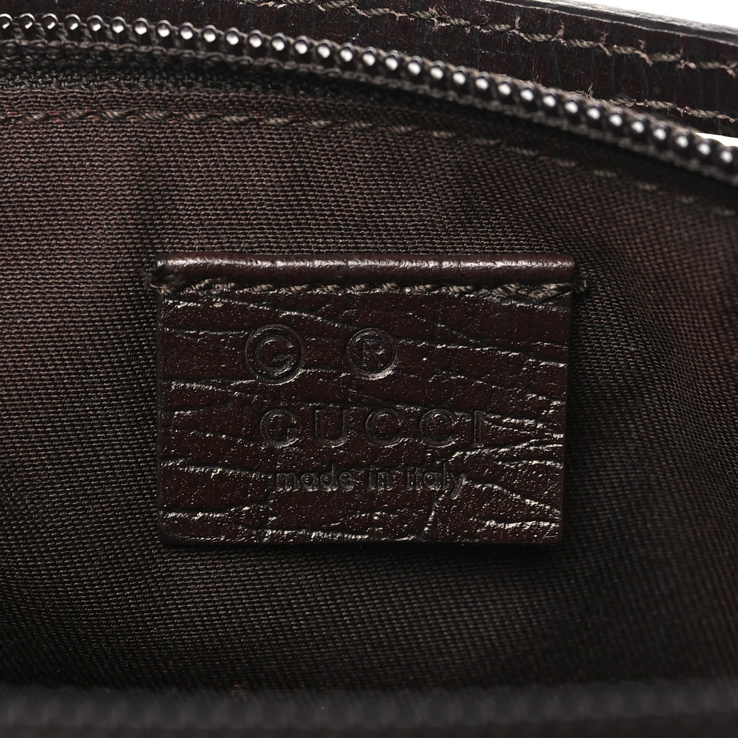 Denim Monogram Boat Pochette Dark Brown