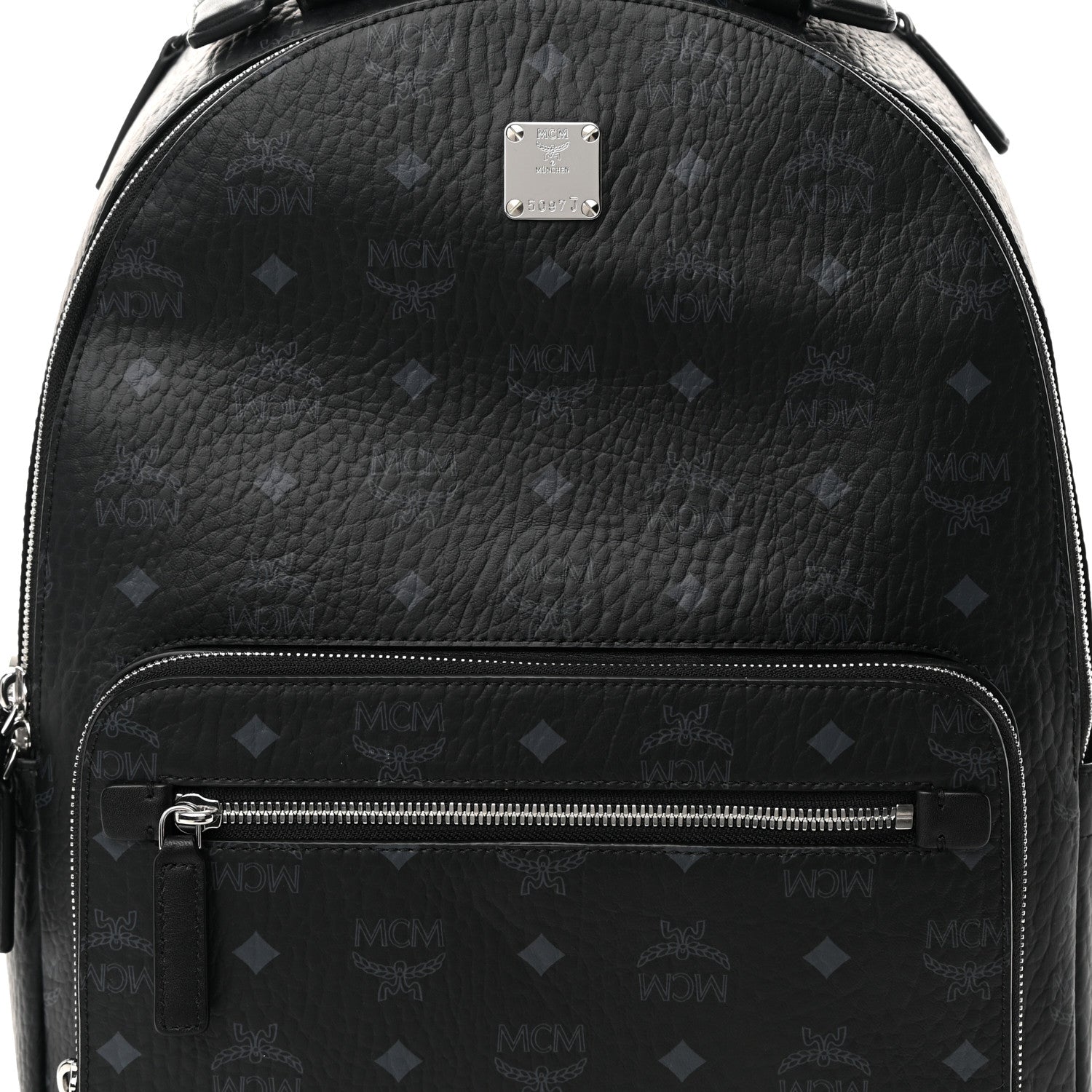 MCM Visetos Medium Stark Backpack Black 9 of 13