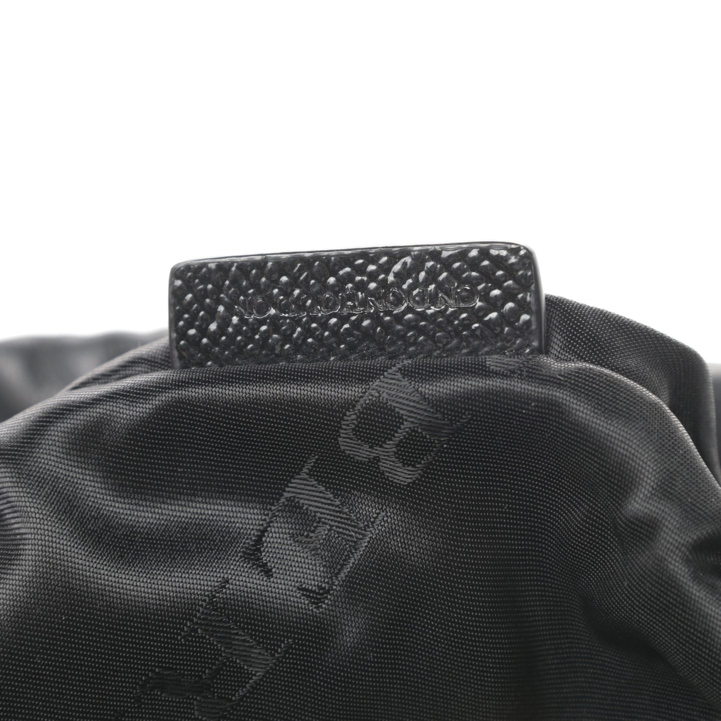 Patent Grained Calfskin Little Crush Black