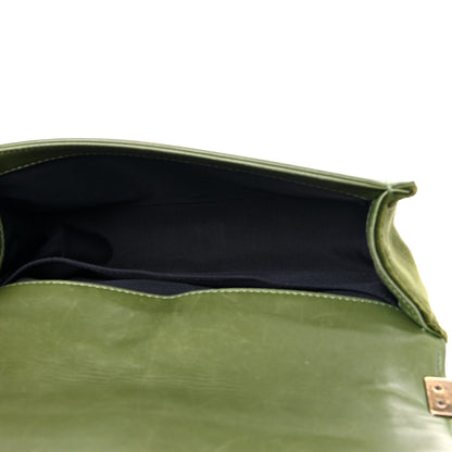 Chanel Velvet Tweed Medium Boy Flap Green 5 of 15