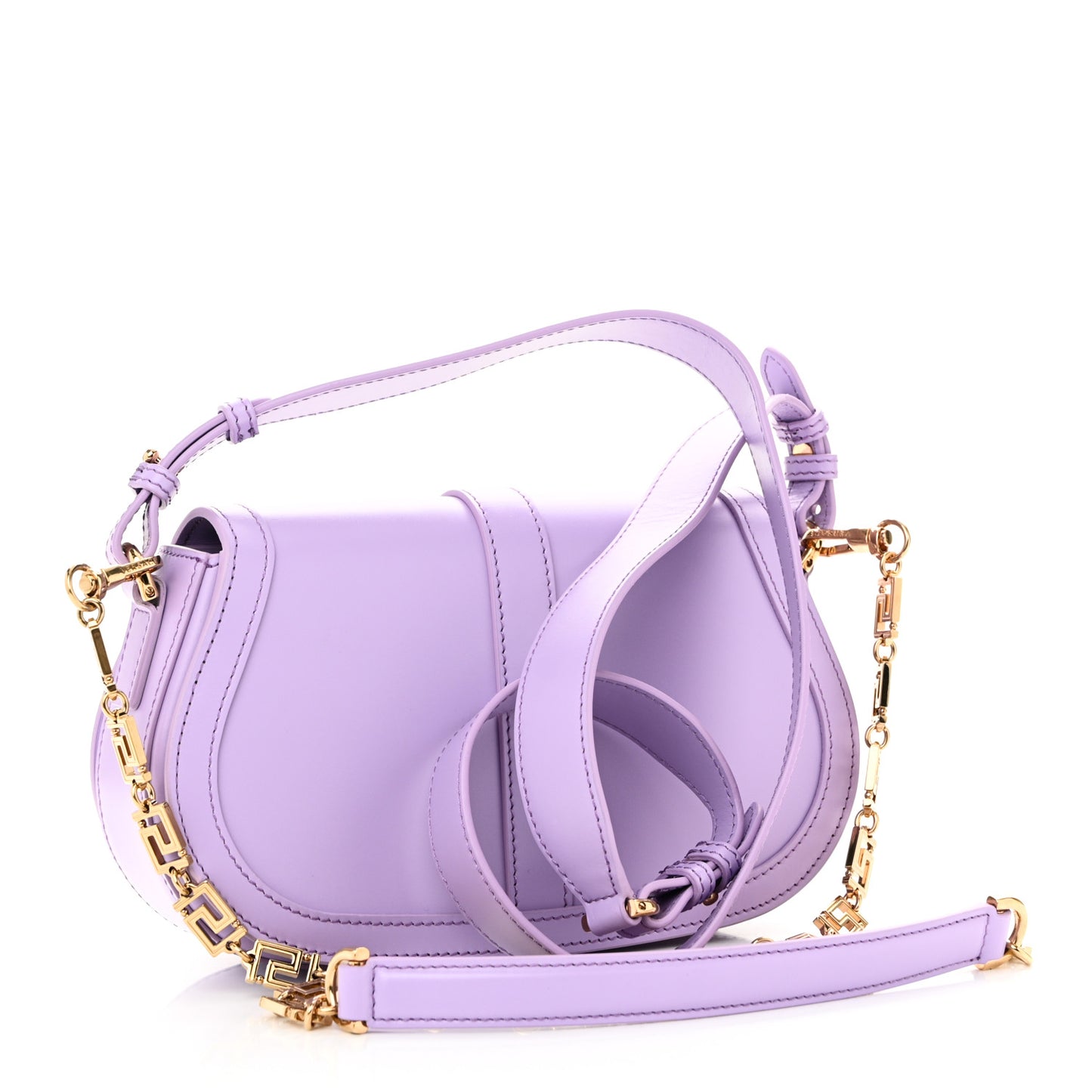 Calfskin Medium Greca Goddess Shoulder Bag Baby Violet