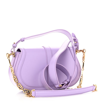 Versace Calfskin Medium Greca Goddess Shoulder Bag Baby Violet 3 of 9