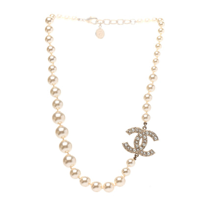 Chanel Pearl CC 100th Anniversary Necklace Light Gold 2 of 4