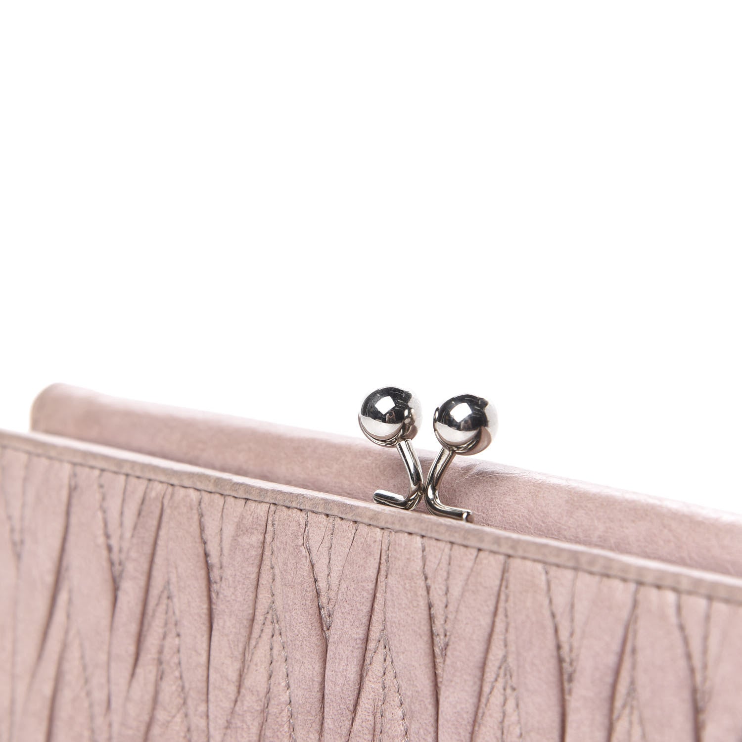 Miu Miu Nappa Matelasse Lux Flap Wallet Mughetto 11 of 13