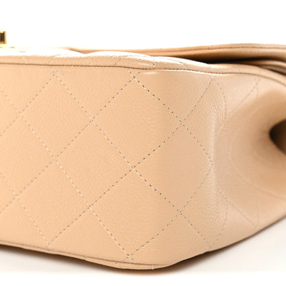 Chanel Caviar Quilted Jumbo Double Flap Light Beige 10 of 11