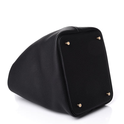 Hermes Taurillon Clemence Picotin Lock 22 MM Black 3 of 8