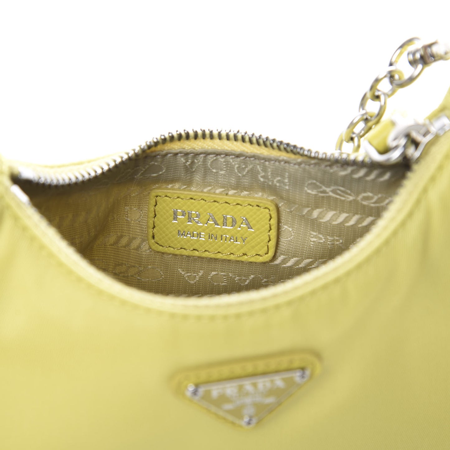 Tessuto Nylon Saffiano Mini Re-Edition 2000 Shoulder Bag Ananas