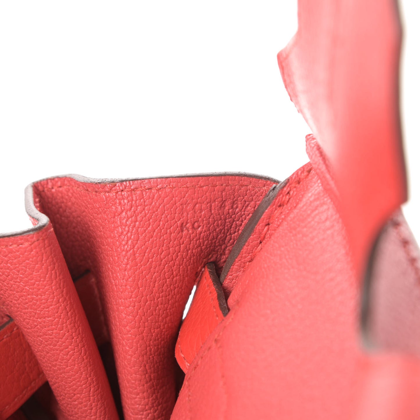 Taurillon Clemence Birkin 30 Rouge Tomate