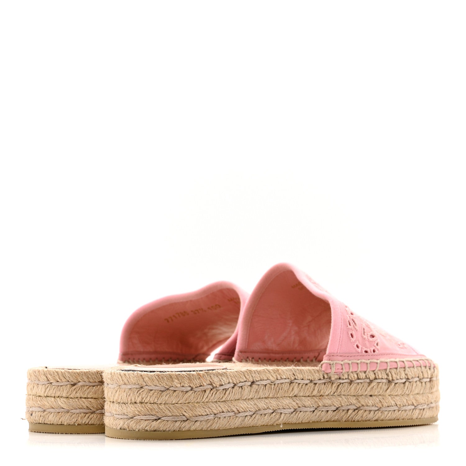 Gucci Canvas Interlocking G Damita Espadrille Sandals 37.5 Wild Rose 5 of 12