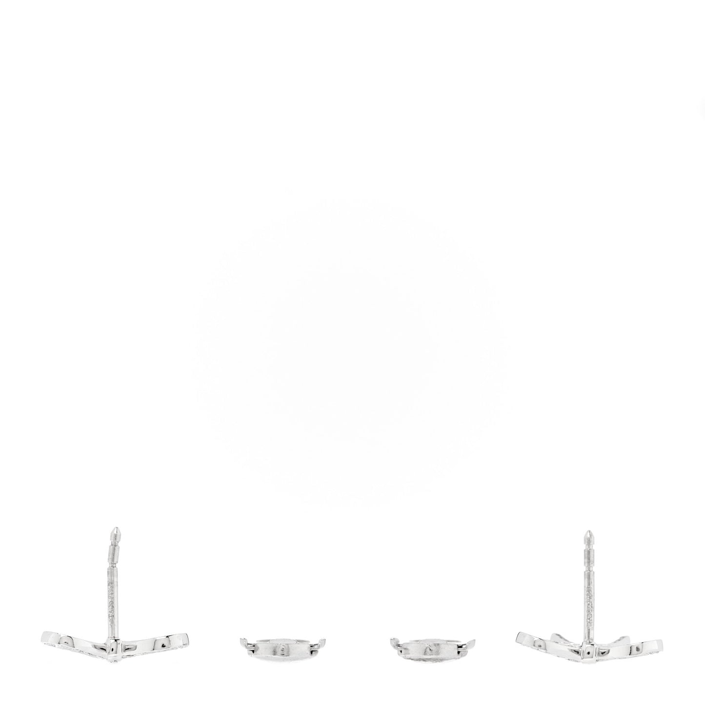 Platinum Diamond Bow Earrings