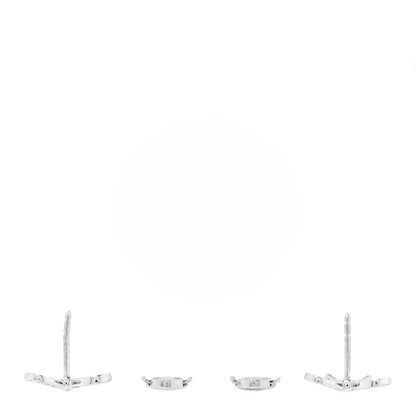 Tiffany Platinum Diamond Bow Earrings 3 of 4