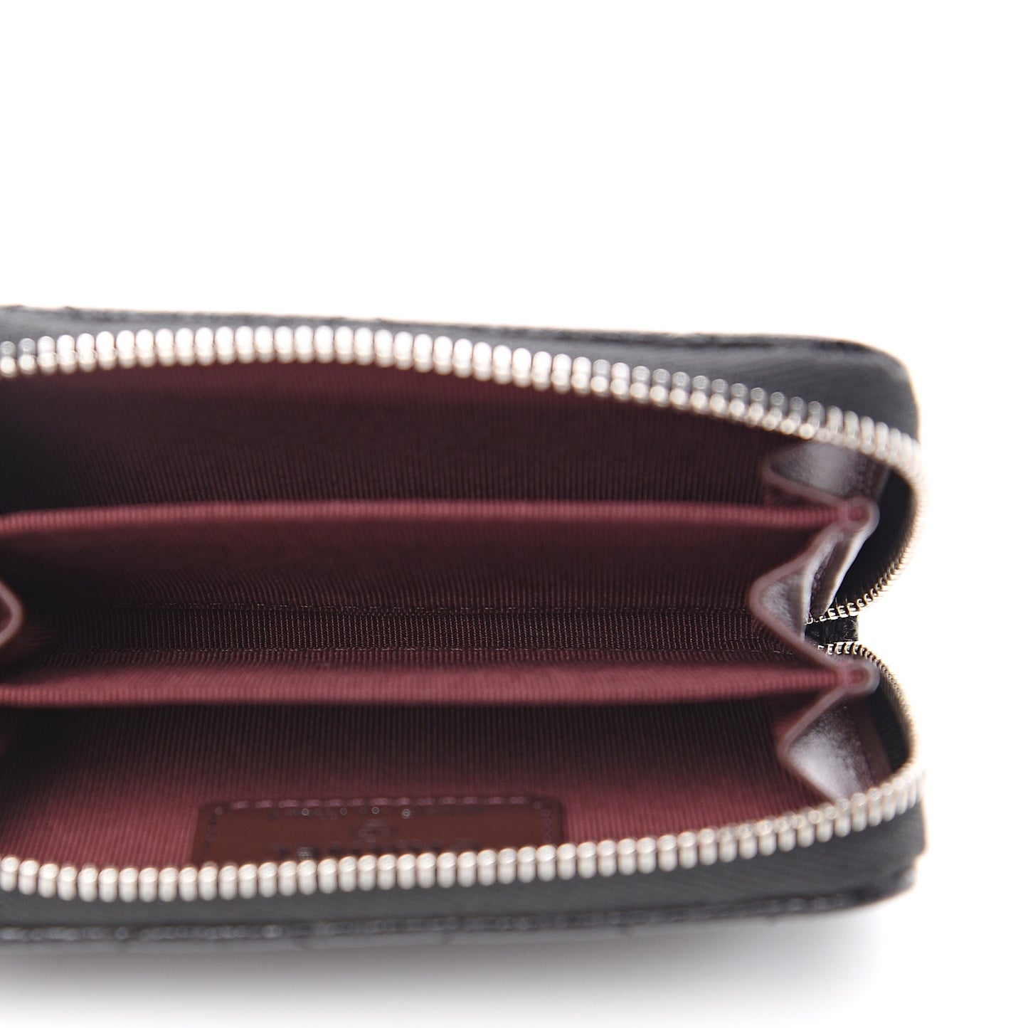 Caviar Quilted Zip Coin Purse Black