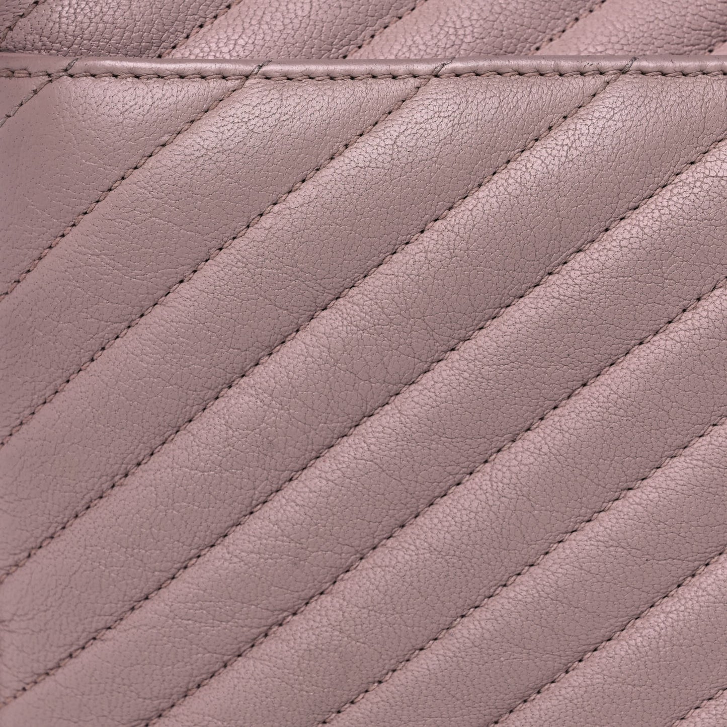 Sheepskin Matelasse Chevron Monogram Medium College Bag Rose Poudre