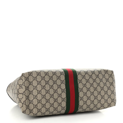 Gucci GG Supreme Monogram Medium Ophidia Shopping Tote Brown 4 of 10