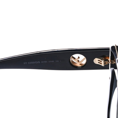 Fendi Acetate F is Fendi Sunglasses FF 0359/G/S Black 6 of 7