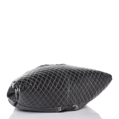 Chanel Vinyl Quilted Melrose Degrade Tote Black 4 of 12