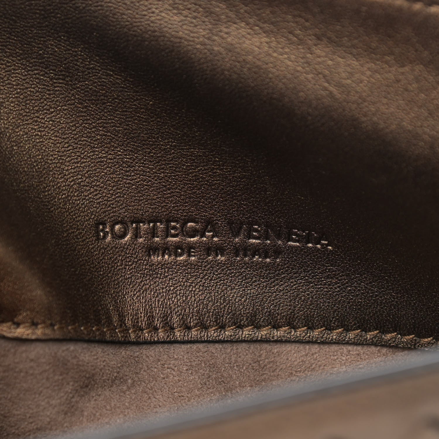 Bottega Veneta Nappa Intrecciato Small Loop Dark Bronze 6 of 10