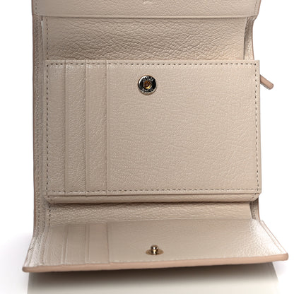 MCM Goatskin Milano Tri-Fold Wallet Beige 7 of 11