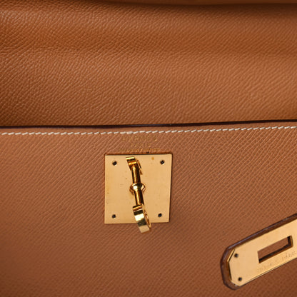 Hermes Courchevel Kelly Retourne 28 Gold 5 of 13