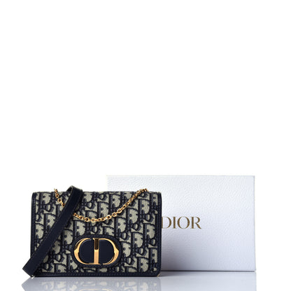 Christian Dior Oblique 30 Montaigne 2-In-1 Pouch Blue 9 of 9
