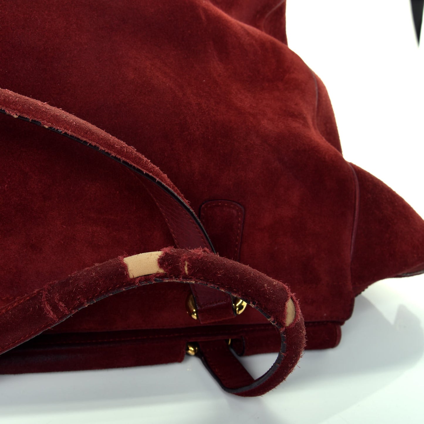 Suede Medium 1973 Top Handle Satchel Red