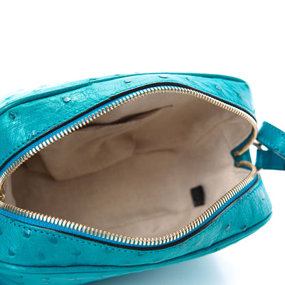 Gucci Ostrich Small Soho Disco Bag Teal 5 of 11