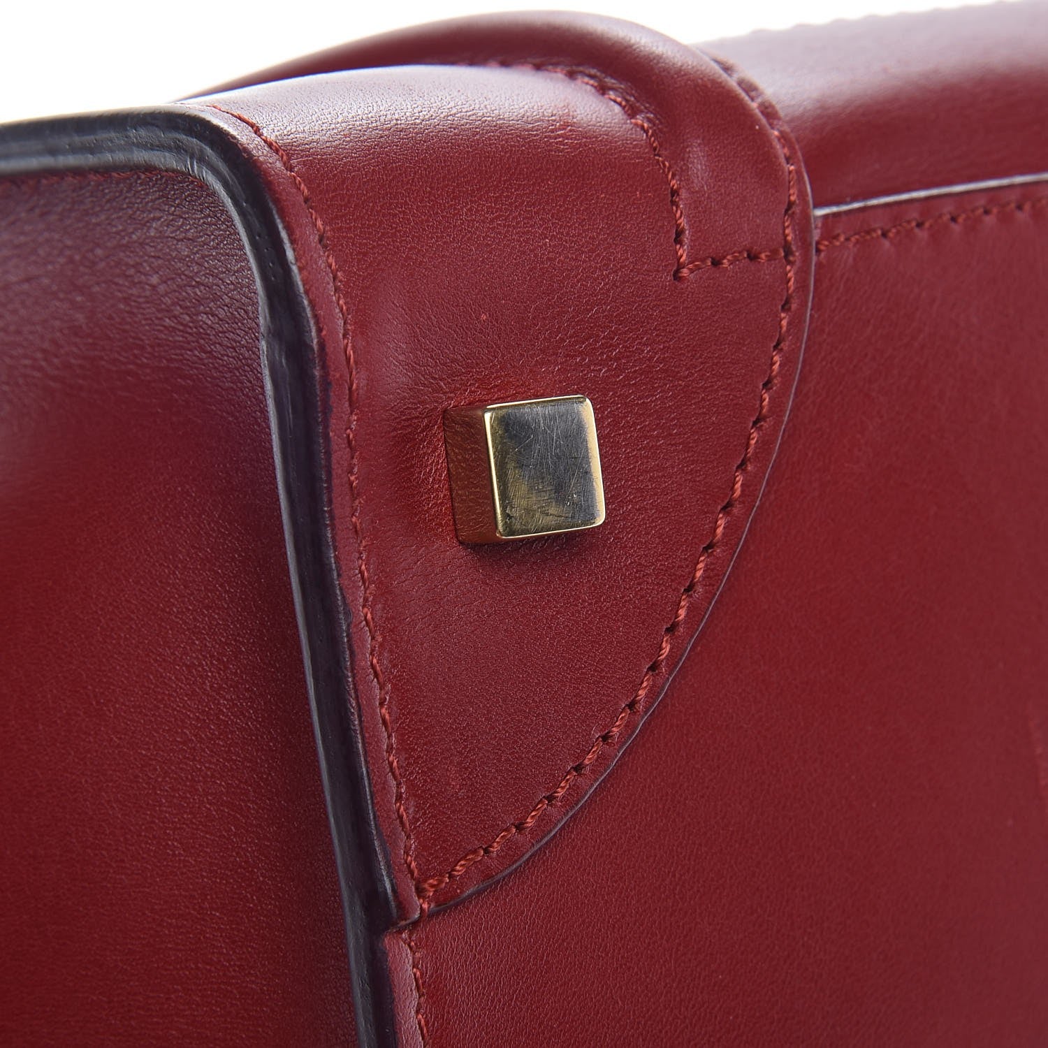 Celine Smooth Calfskin Mini Luggage Red 11 of 15
