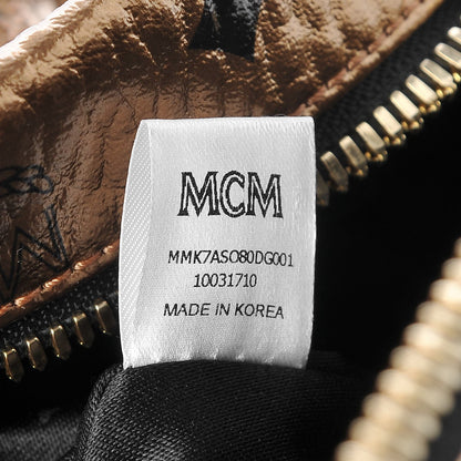 MCM Metallic Visetos Small Stark Backpack Gold 7 of 10