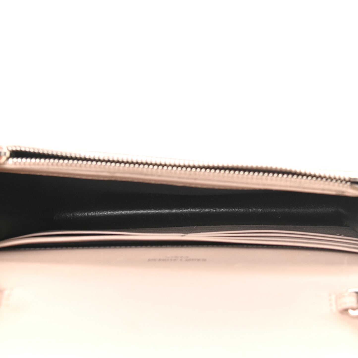 Smooth Calfskin Classic Monogram Kate Tassel Chain Wallet Nude Powder