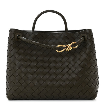 Bottega Veneta Nappa Intrecciato Medium Andiamo Shoulder Bag Kaki 1 of 9