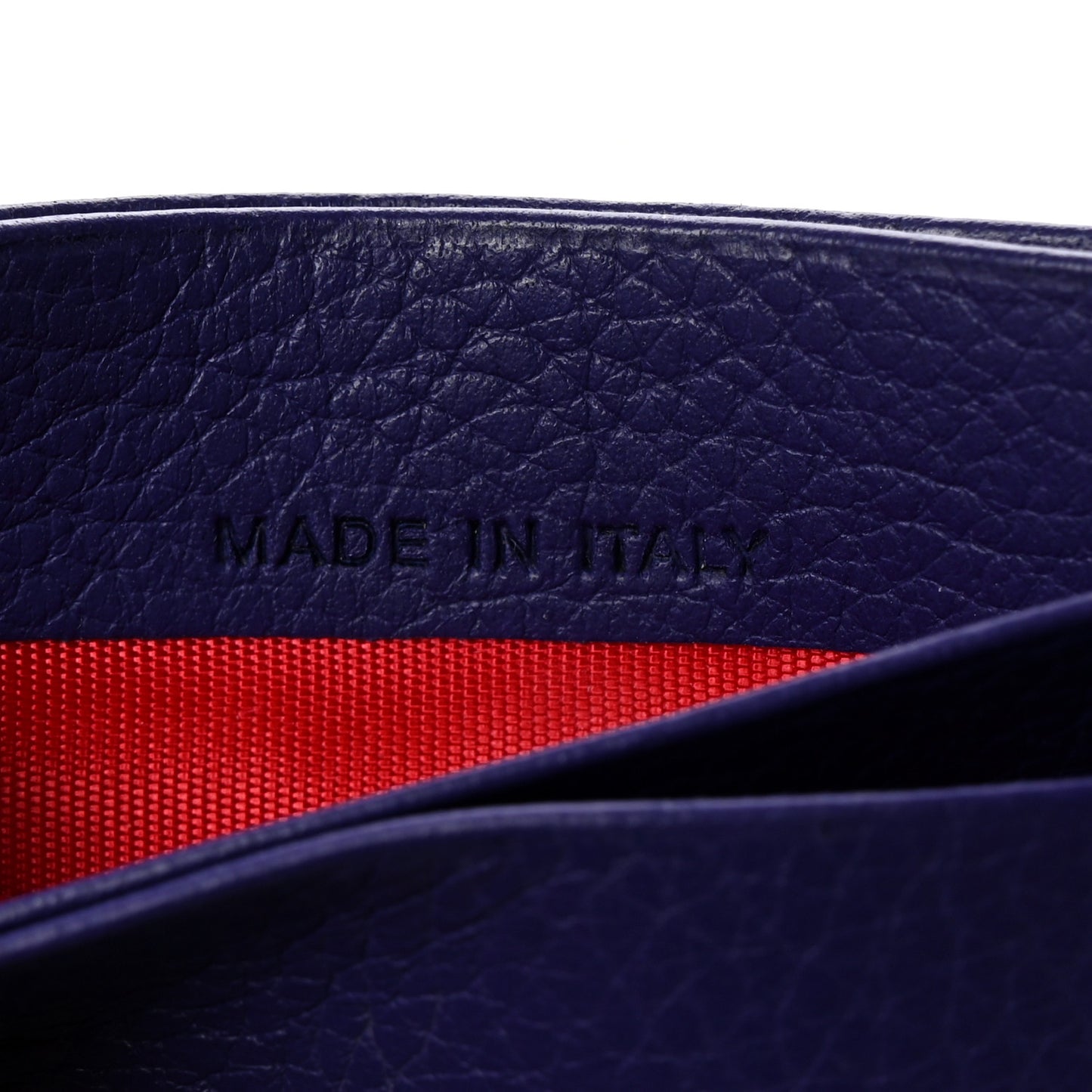 Calfskin Paris Spikes Kios Card Holder Purple