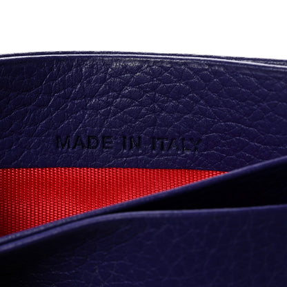 Christian Louboutin Calfskin Paris Spikes Kios Card Holder Purple 7 of 10