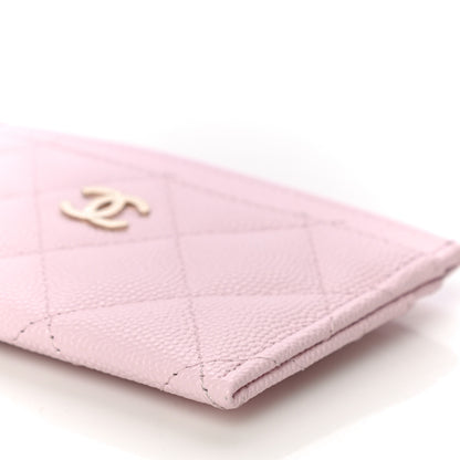 Chanel Caviar Quilted Card Holder Pink 11 of 12