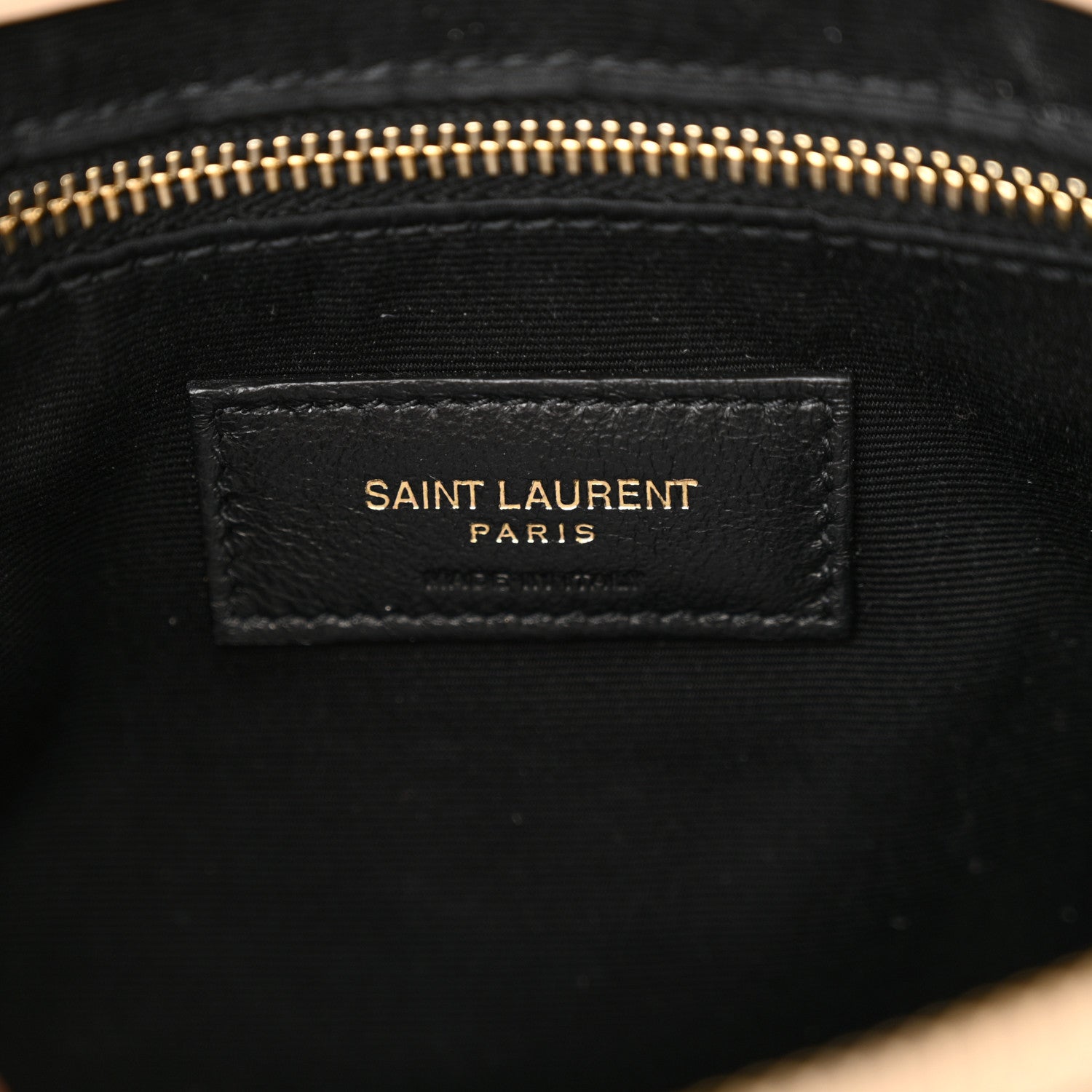 Saint Laurent Calfskin Y Quilted Monogram Medium Loulou Chain Satchel Dark Beige 6 of 13