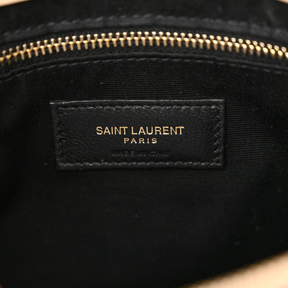 Saint Laurent Calfskin Y Quilted Monogram Medium Loulou Chain Satchel Dark Beige 6 of 13