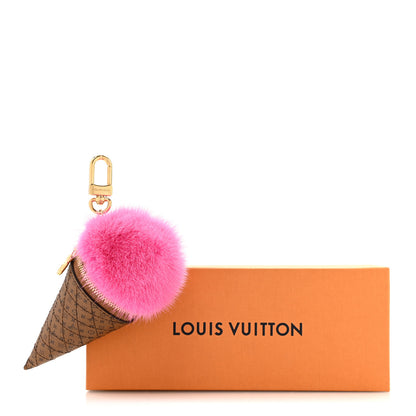 Louis Vuitton Monogram LV Ice Cream Bag Charm Rose 4 of 4