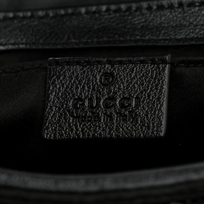 Gucci Sequin Matelasse Diagonal Mini GG Marmont Shoulder Bag Black 6 of 10