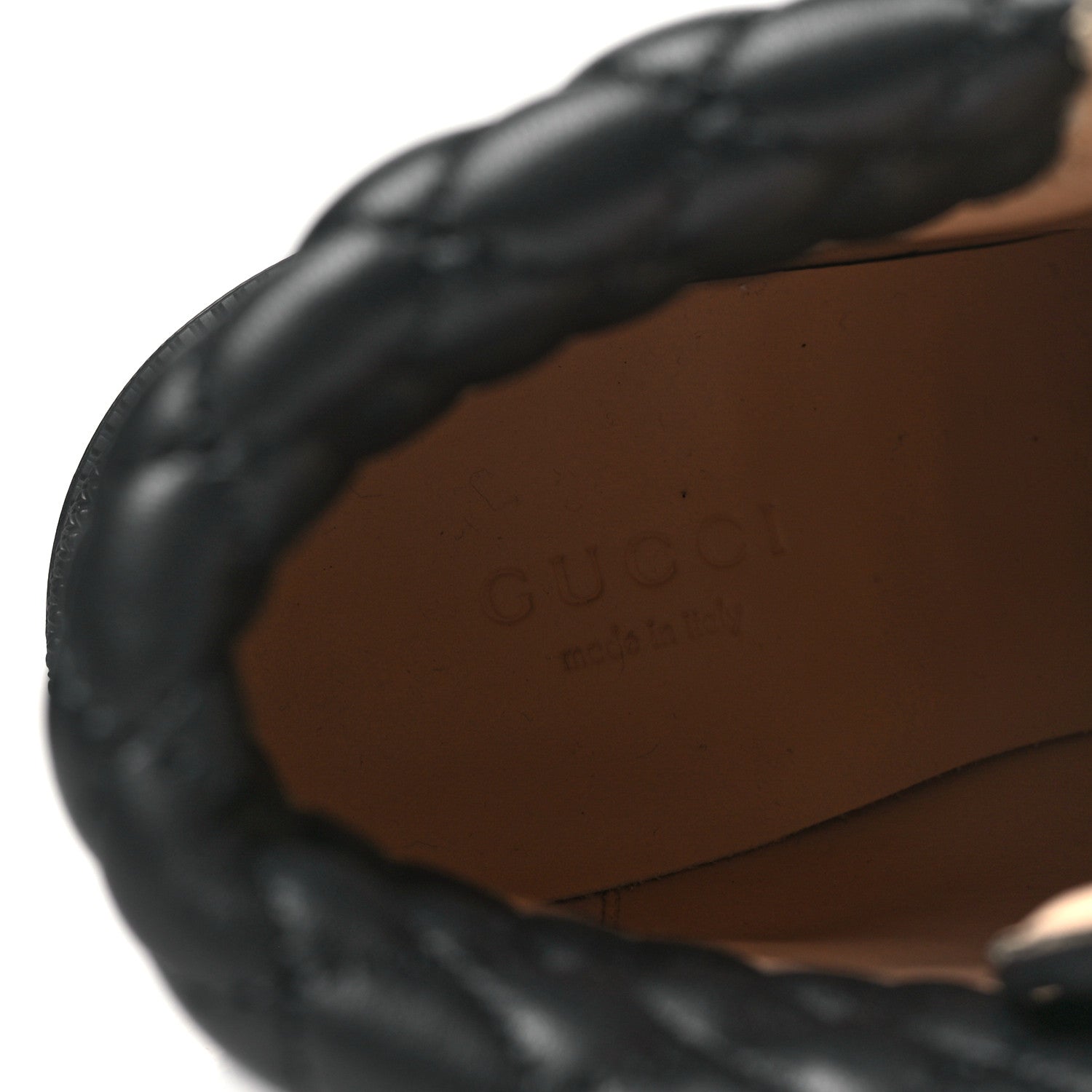 Gucci Apollo Calfskin GG Supreme Nappa Samoa Quilted Lace Up Ankle Boots 35 Black 8 of 10