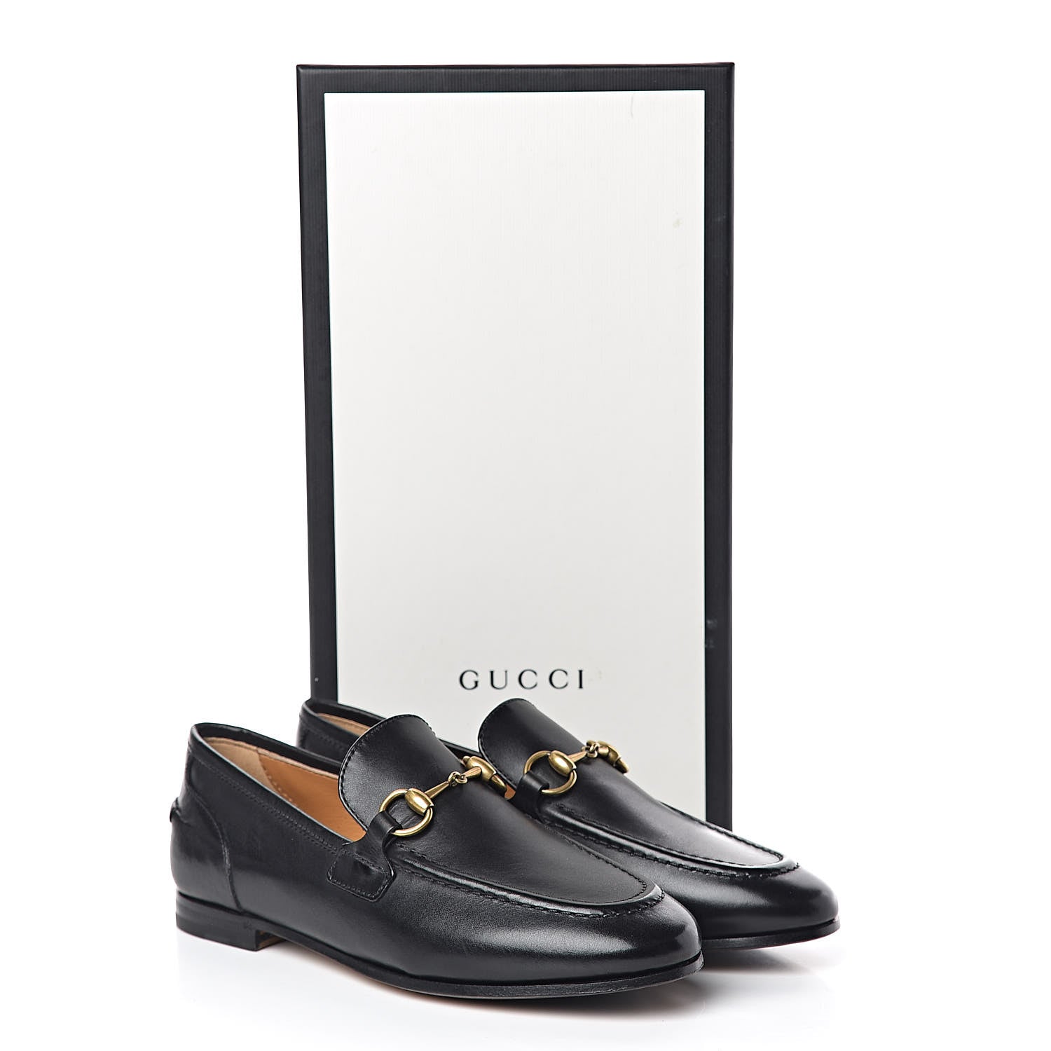 Gucci Calfskin Womens Jordaan Loafers 34 Black 13 of 13