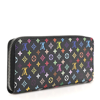 Louis Vuitton LV X TM Monogram Multicolor Clemence Wallet Black 3 of 9