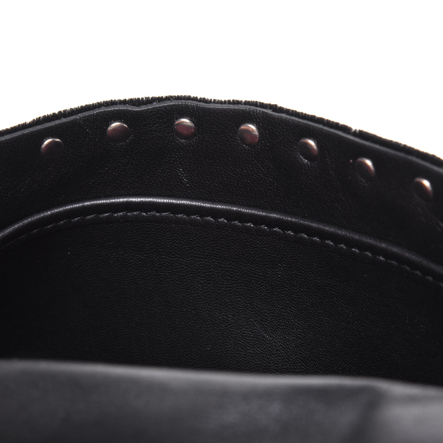 Valentino Garavani Velvet Medium Rockstud Spike Shoulder Bag Black 10 of 15