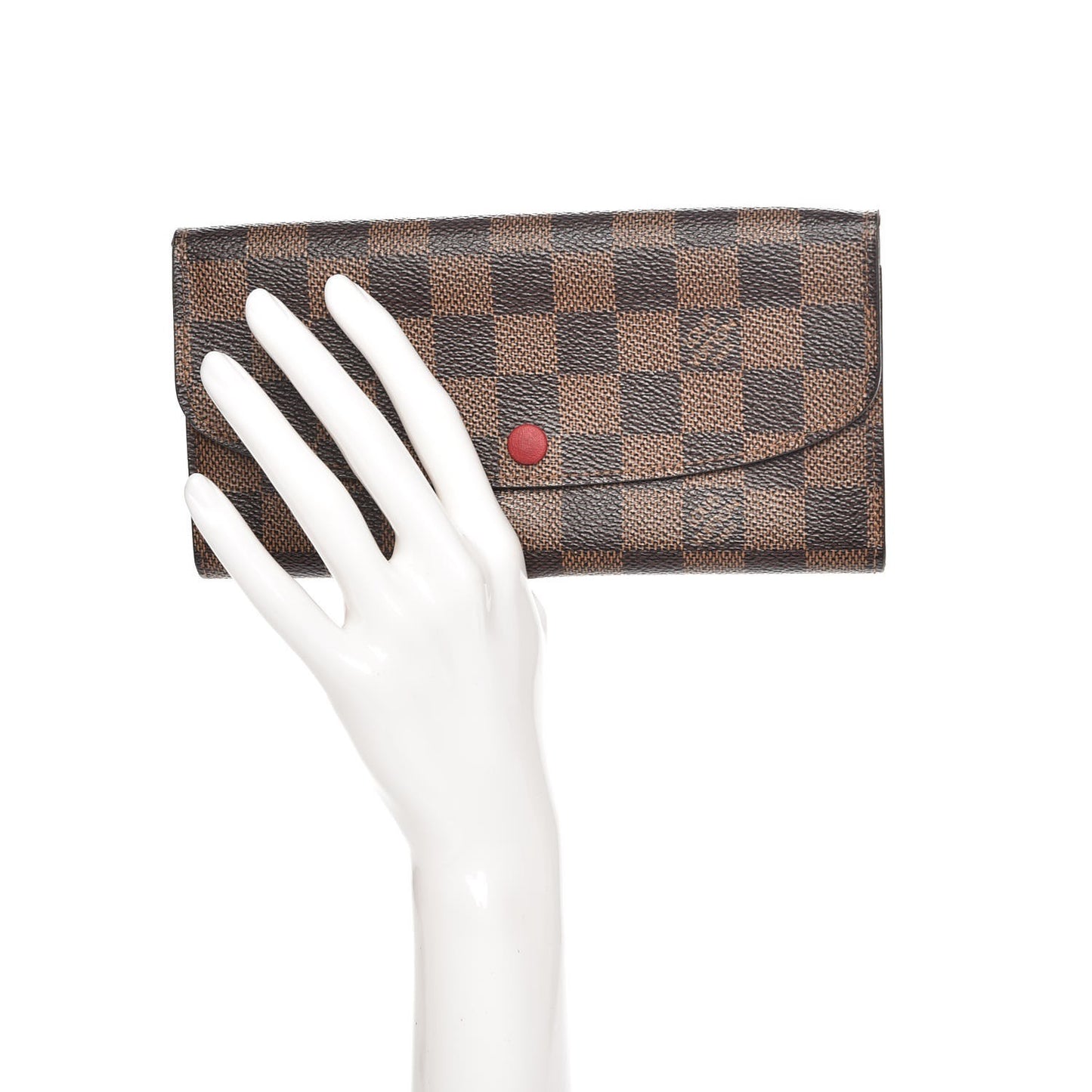Damier Ebene Emilie Wallet Red