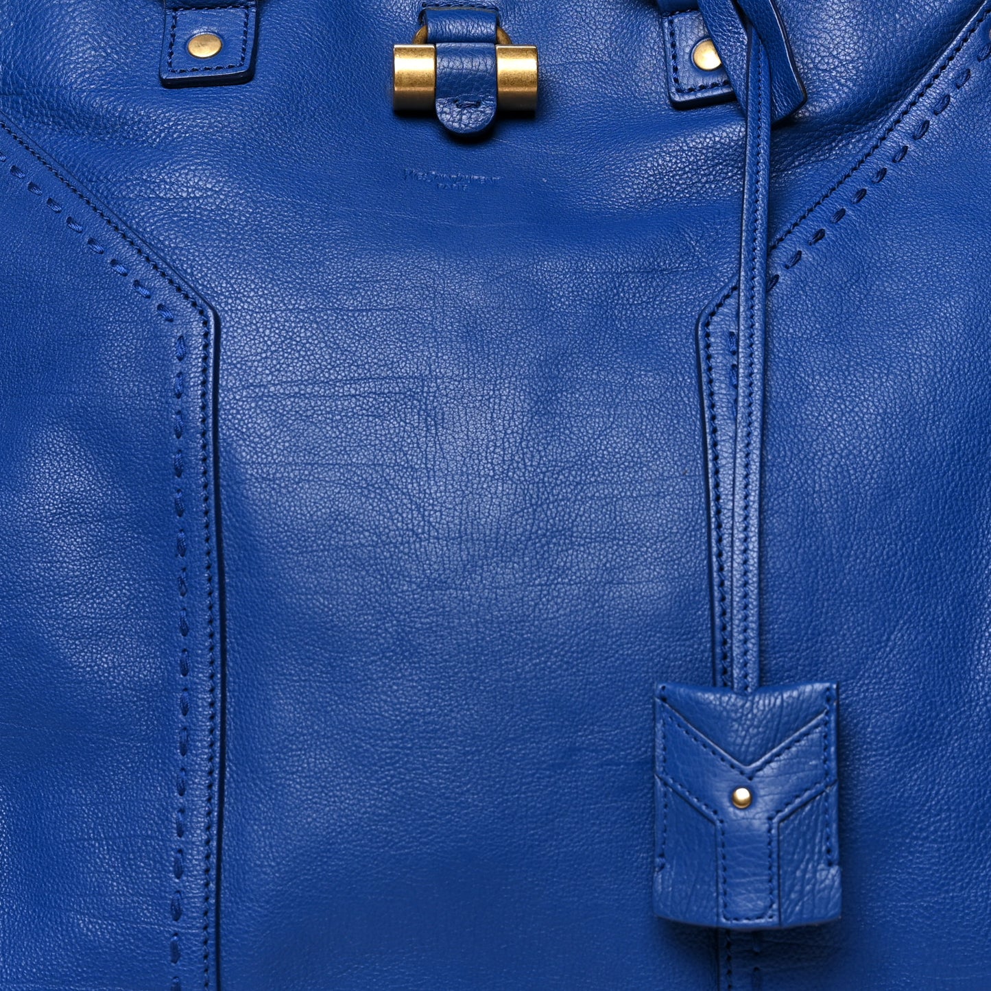 Calfskin Oversized Muse Blue